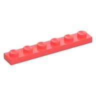 Plate 1 x 6 (Coral)