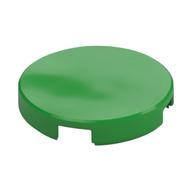 Tile Round 2 x 2 with Bottom Stud Holder (Bright Green)