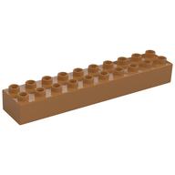 Duplo Brick 2 x 10 (Medium Nougat)
