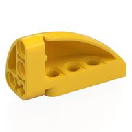 Technic Panel Round Corner 5 x 3 x 2 Right (Yellow)