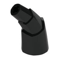 Animal Body Part, Horn Stacked 45 deg. with Axle Connectors (Black)