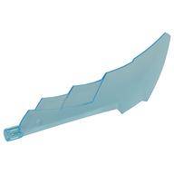 Large Figure Weapon Sword with Axle Connector (Trans-Light Blue)