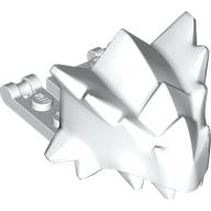 Creature Body Part, Dragon Head Upper Jaw with 2 x 4 Studs, Bars (White)