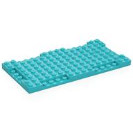 Plate Special 8 x 16 x 2/3 with Six Recessed Edges (Medium Azure)