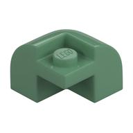 Brick Round, Curved 2 x 2 x 1 1/3, Corner (Sand Green)