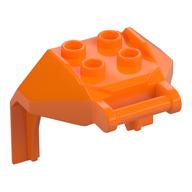 Plate Special, 2 x 2 Studs and Handle, Closed Ends (Mech Chest Plate / Armor) (Orange)