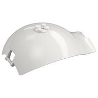 Panel Curved Tapered with Bars at Each End (White)