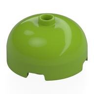 Brick Round 3 x 3 Dome with Center Stud (Lime)