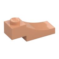 Brick Curved, 3 x 1 with 1/3 Inverted Cutout (Nougat)