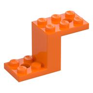 Bracket 5 x 2 x 2 1/3 with Holes, Inside Stud Holder (Orange)