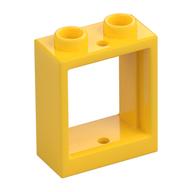 Window 1 x 2 x 2 Flat Front (Yellow)