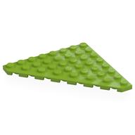 Wedge Plate 8 x 8 Cut Corner (Lime)