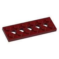 Technic Plate 2 x 6 [5 Holes] (Dark Red)