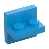 Bracket 2 x 2 with 1 x 2 Vertical Studs (Dark Azure)