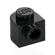Plate Special 1 x 1 x 2/3 Half Round with Side Stud (Black)