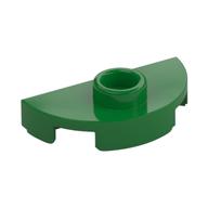 Plate Special Round 1 x 2 Half Circle with Stud (Jumper) (Green)