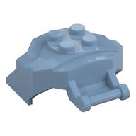 Large Figure Cover 4 x 3 x 2 with Bar, 4 Studs, Ridged (Sand Blue)