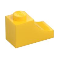 Brick Curved 2 x 1 with Inverted Cutout (Yellow)