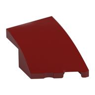 Brick Wedged, Curved 3 x 2 with Stud Notch Right (Dark Red)