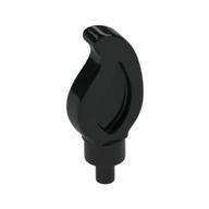 Wave / Flame Small with Pin (Black)