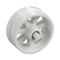 Wheel Centre 15 x 6 City Motorcycle with Stub Axles (White)