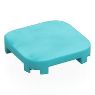 Tile Round Corners 4 x 4 x 2/3 (Medium Azure)