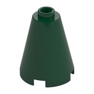 Cone 2 x 2 x 2, Open Stud (Dark Green)