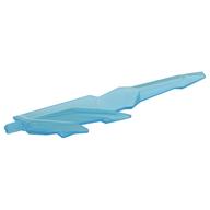 Weapon Sword with Jagged Edges, Axle (Trans-Light Blue)