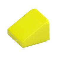 Brick Sloped 30° 1 x 1 x 2/3 (Cheese Slope) (Vibrant Yellow)