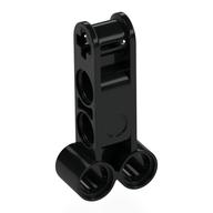 Technic Axle and Pin Connector Perpendicular Double 4L (Black)