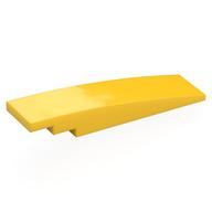 Brick Curved 8 x 2 No Studs (Yellow)