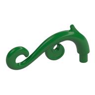 Curled Decorative Ornament / Plant Vine with Bar (Green)