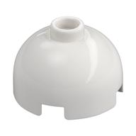 Brick Round 2 x 2 Dome Top, Vented Stud (White)