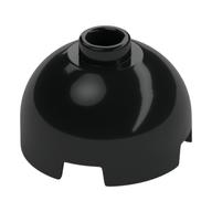 Brick Round 2 x 2 Dome Top, Vented Stud (Black)