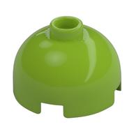 Brick Round 2 x 2 Dome Top, Vented Stud (Lime)