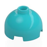Brick Round 2 x 2 Dome Top, Vented Stud (Medium Azure)