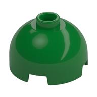 Brick Round 2 x 2 Dome Top, Vented Stud (Green)
