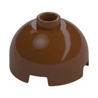 Brick Round 2 x 2 Dome Top, Vented Stud (Reddish Brown)