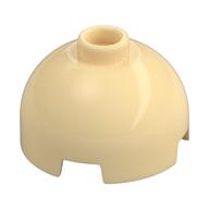 Brick Round 2 x 2 Dome Top, Vented Stud (Tan)