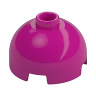 Brick Round 2 x 2 Dome Top, Vented Stud (Magenta)