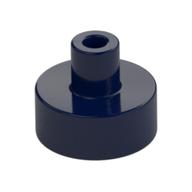Tile Special Round 1 x 1 with Hollow Bar (Dark Blue)