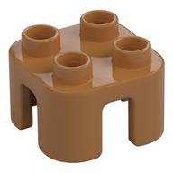 Duplo Chair with no Back / Stool (Medium Nougat)