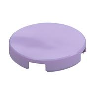 Tile Round 2 x 2 with Bottom Stud Holder (Lavender)