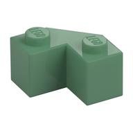 Brick Wedged 2 x 2 Facet (Sand Green)