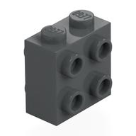 Brick Special 1 x 2 x 1 2/3 with 8 Studs on 2 Sides (Dark Bluish Gray)