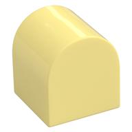 Duplo Brick 2 x 2 x 2 Curved Top (Bright Light Yellow)