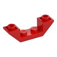Brick Sloped Inverted 45° 4 x 1 Double with 1 x 2 Recessed (Red)