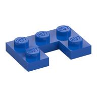 Plate 2 x 3 with 1 x 1 Cutout (Blue)