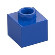 Plate 1 x 1 x 2/3 with Open Stud (Blue)