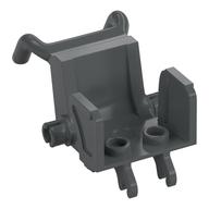 Equipment Medical Wheelchair with Pins for Wheels [Minifig] (Dark Bluish Gray)